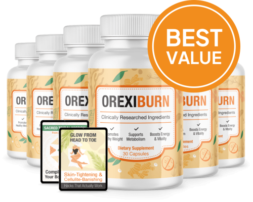 OrexiBurn - 6 Bottles + 2  Ebooks