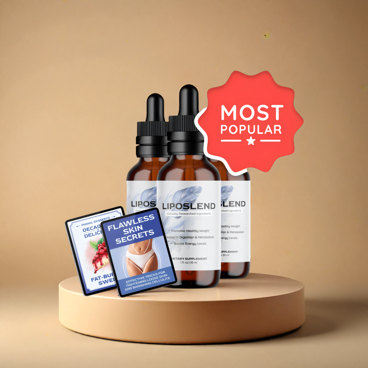 LipoSlend - 3 Bottles + 2  Ebooks