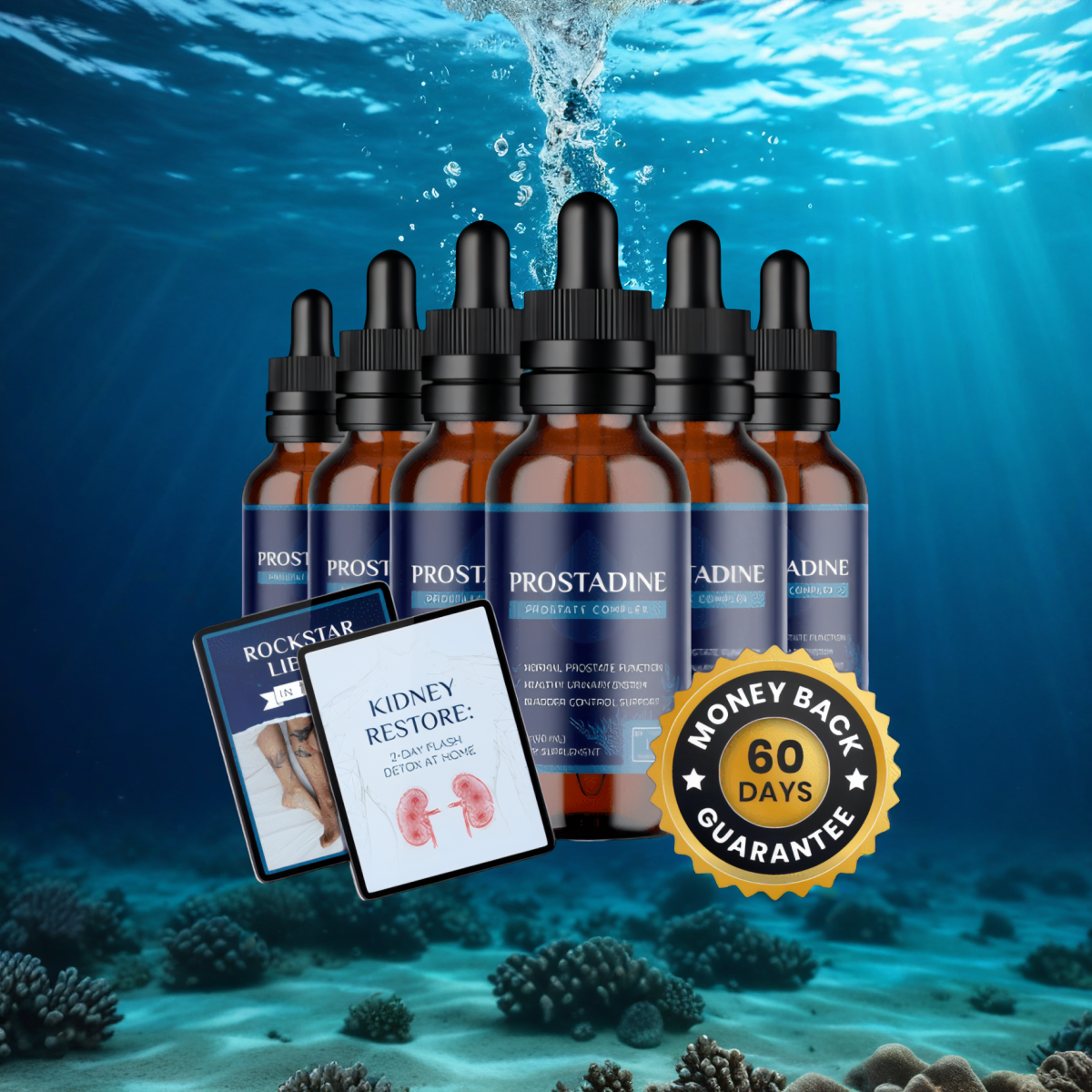 Prostadine - 6 Bottles + 2  Ebooks