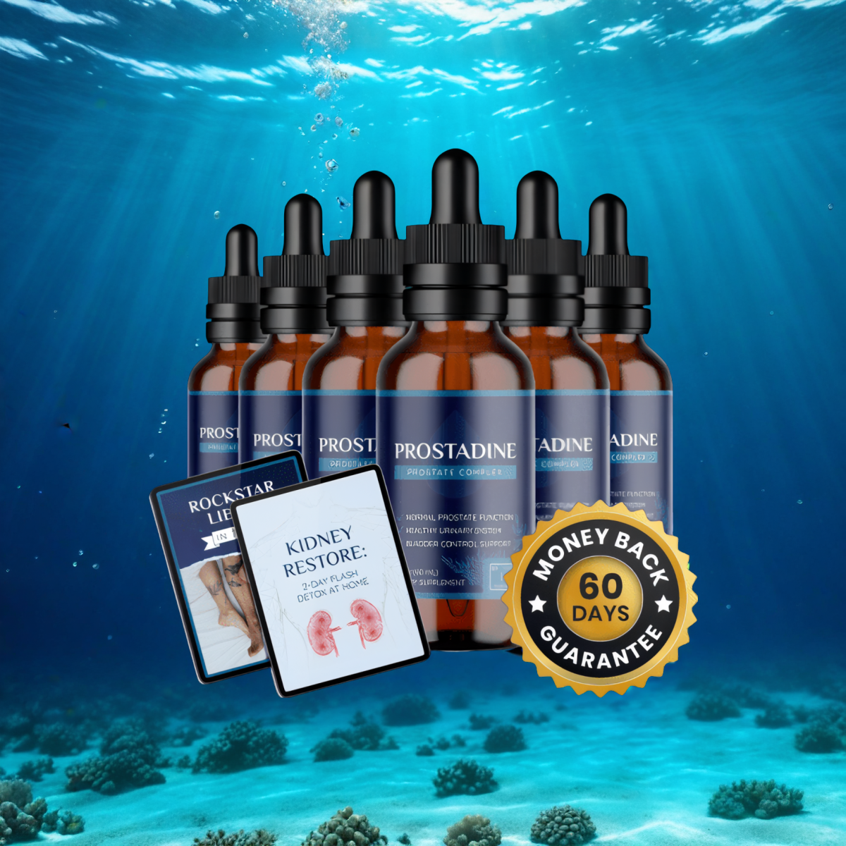 Prostadine - 6 Bottles + 2  Ebooks